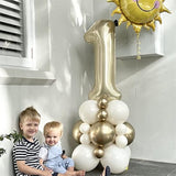 40" Balloon Number 0 Champagne Gold, Large Foil Number Balloons Set 0-9 For Girls Women, Light Gold 0 Helium Balloons For Boys Men Birthday Anniversary Graduation New Year Party Decoration Supplies