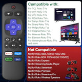 Replacement Remote Control Compatible for Roku TV, for TCL Roku/Hisense Roku/Onn Roku/Sharp Roku/Philips Roku/Westinghouse Roku TVs (Not for Roku