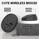 Wireless Keyboard Mouse Combo, 104 Keys Cute White Keyboard With Number Pad & Mouse For Windows, Computer, Pc, Notebook, Laptop (White)