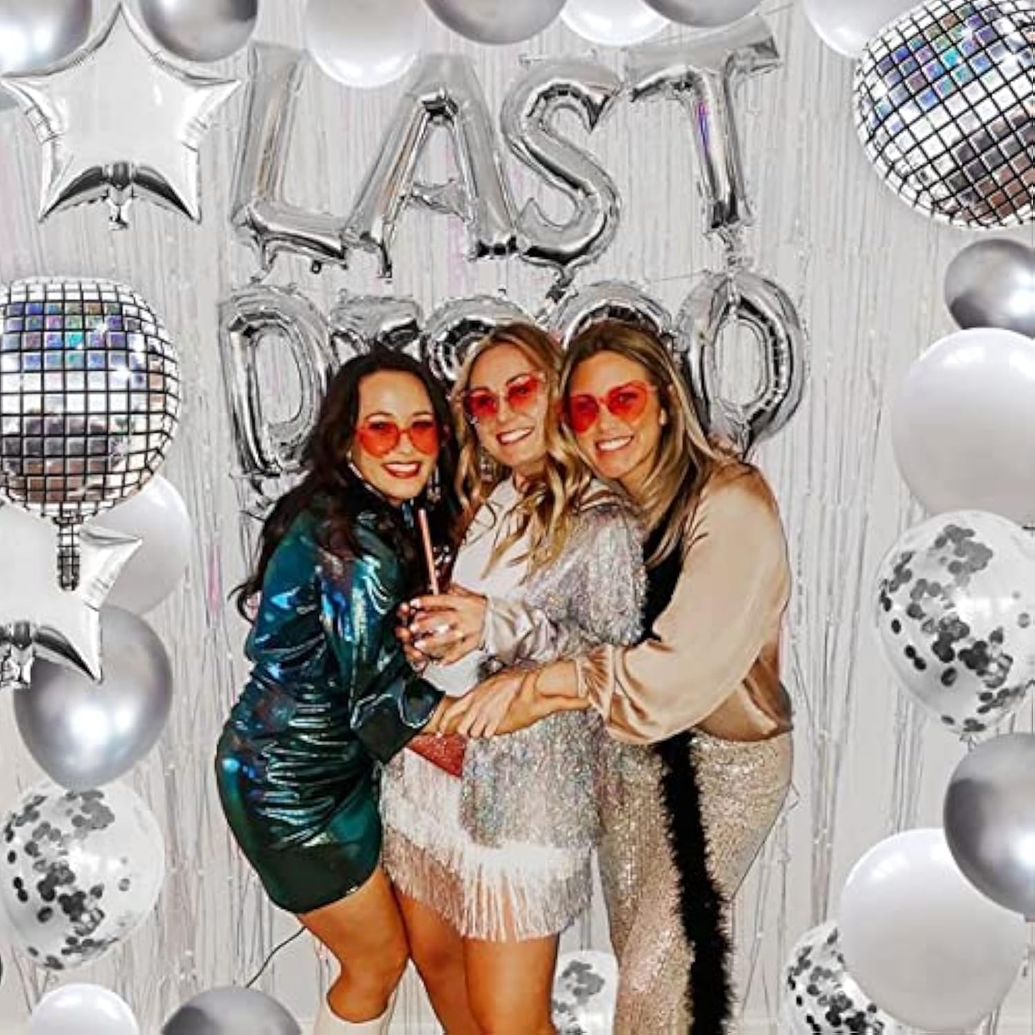 Last Disco Bachelorette Party Kit - Silver Disco & Western Cowgirl Bachelorette Party Supplies