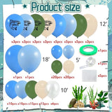 168-pc "Gone Fishing" balloon garland arch for birthday, retirement & baby shower décor