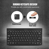 Wired Keyboard And Mouse, Ultra-Thin Usb Keyboard Optical Mouse Set Combofull Size Wire Corded Keyboard Mouse Combo Set With Number Pad For Laptop,Pc,Desktop(Black)