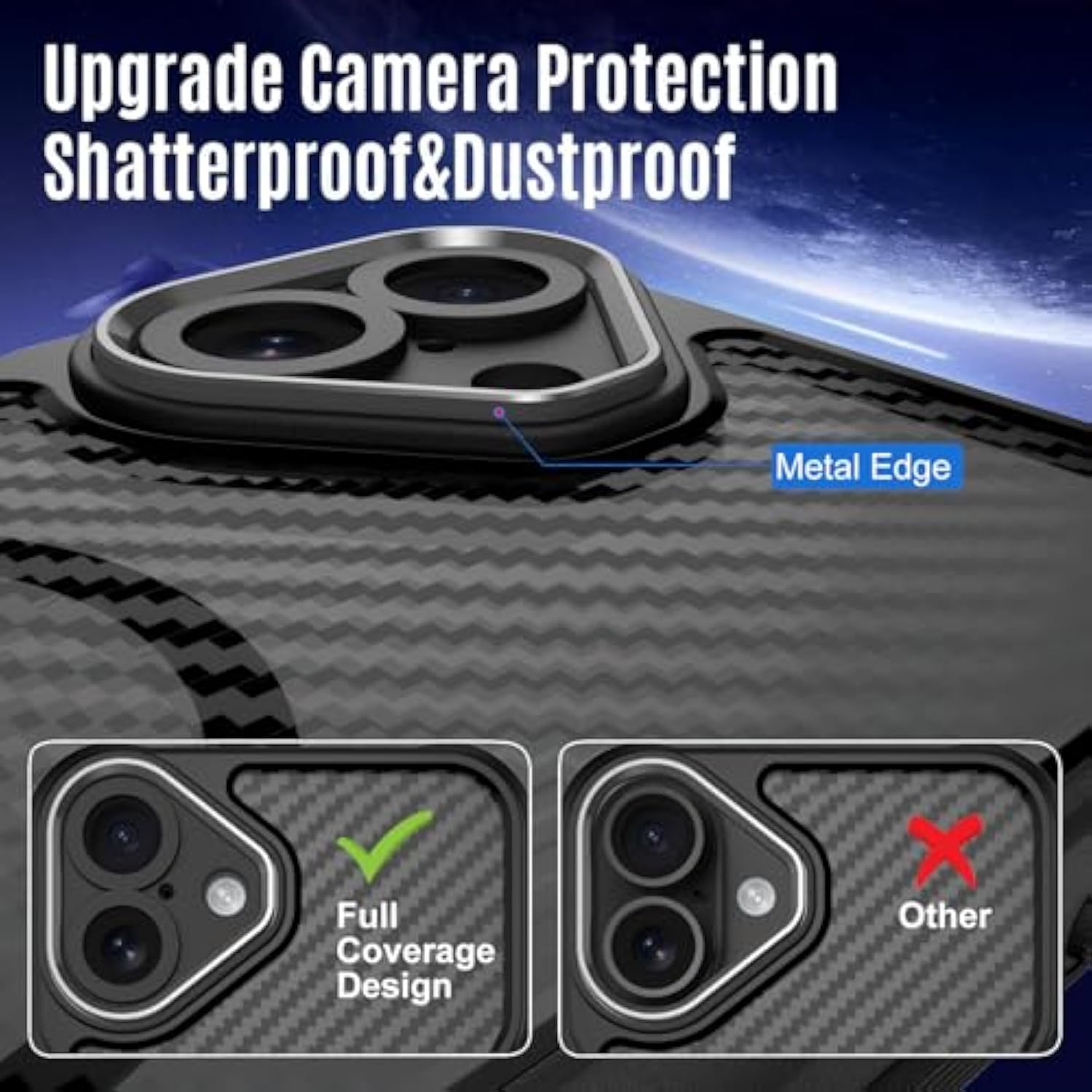 For Iphone 16 Case, With 2X Privacy Screen Protector, Compatible With Magsafe, [Camera Protection] [15Ft Drop Protection] Slim & Rugged Magnetic Phone Case For Iphone 16, Black