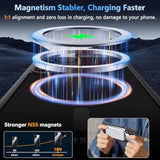 For Samsung Galaxy S22 Ultra Case Magnetic, Galaxy S22 Ultra Phone Case [Compatible With ] Wireless Charging Translucent Back Cover Case 6.8 Inch,Black