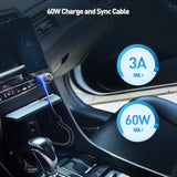 Cable Matters Coiled USB C to USB C Cable 1-4 Feet, Up to [60W Charging, 480Mbps Data Transfer] Compatible with Apple CarPlay, Android Auto, USBC Charger Cable for iPhone 16/15, Galaxy S24
