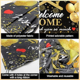 Welcome Home Military Banner Set – XL Backdrop & Balloons for Deployment Return Party Decor