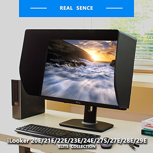 27S 27 Inch Ultr-Slim Frame Lcd Led Video Monitor Hood Sunshade Sunhood For Dell Hp Viewsonic Philips Samsung Lg Eizo Nec Asus Acer Benq Aoc Lenovo, Fits Monitor Frame Width 610-630Mm