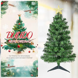3Ft Premium Hinged Artificial Holiday Small Mini Christmas Tree For Tabletop,Home, Office, Indoor And Outdoor Holiday Decoration,Easy Assembly Metal Hinges & Foldable Base