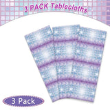 3 Pcs Disco Tablecloth Las Vegas Casino Theme Table Cover Table Decorations For 60S 70S 80S 90S Disco Birthday Party Supplies