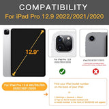 For Ipad Pro 12.9 Case 6Th/5Th/4Th/3Rd Generation 2022/2021/2020/2018, Premium