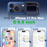 Magnetic for iPhone 17 Pro Max Case 6.9" 2025,[Compatible with Magsafe]Slim Cute Matte Translucent Shockproof Drop Protective Bumper Women Men Phone