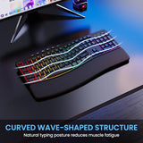 Wireless Rgb Backlit Keyboard, 2500Mah Rechargeable Keyboard With 15 Rgb Lighting Effects, 5 Brightness Modes, Multimedia Keys, Silent Ergonomic Keyboard For Pc Computer Laptop Windows Mac