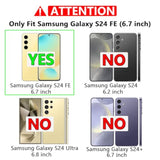 For Samsung Galaxy S24 Fe Case,With Hd Screen Protector [Military Grade Drop Tested] Heavy-Duty Tough Rugged Shockproof Protective Case For Samsung S24 Fe, Black