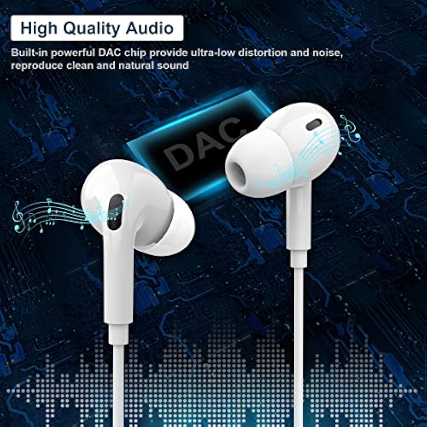 Usb C Headphones Type C Wired Earbuds For Samsung S22 Ultra S23 Fe S21 S20 A54
