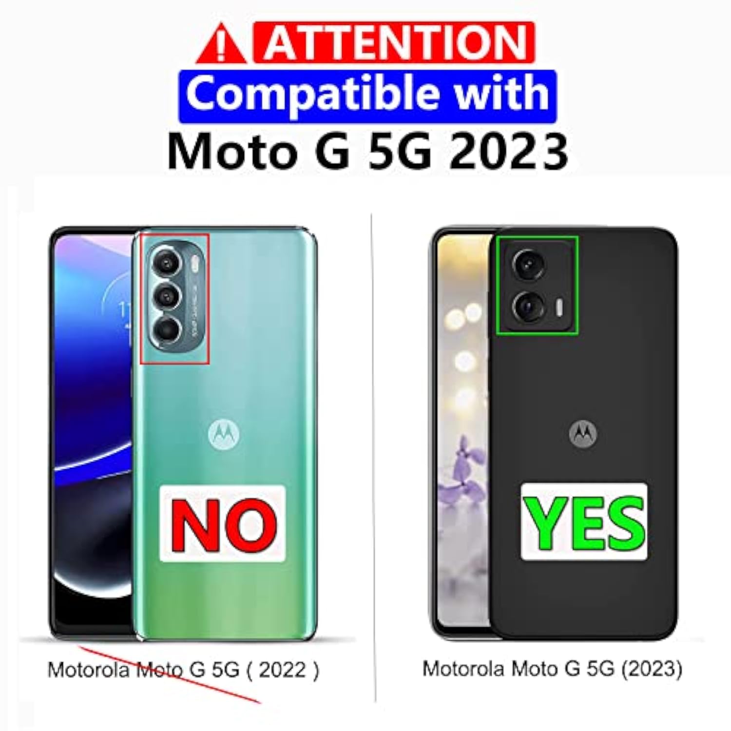 For Moto G 5G 2023 Case With Screen Protector - Heavy-Duty Tough Rugged Shockproof Protective Case For Motorola Moto G 5G 2023, Black