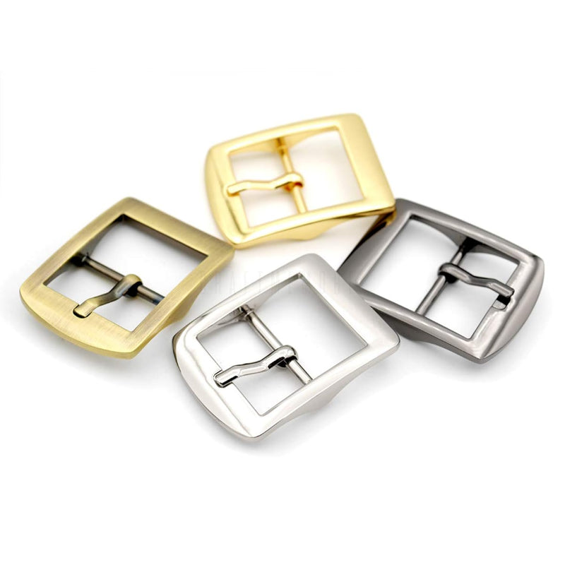 4Pcs 1 Inch Single Prong Belt Buckle Square Center Bar Buckles Leather Craft A