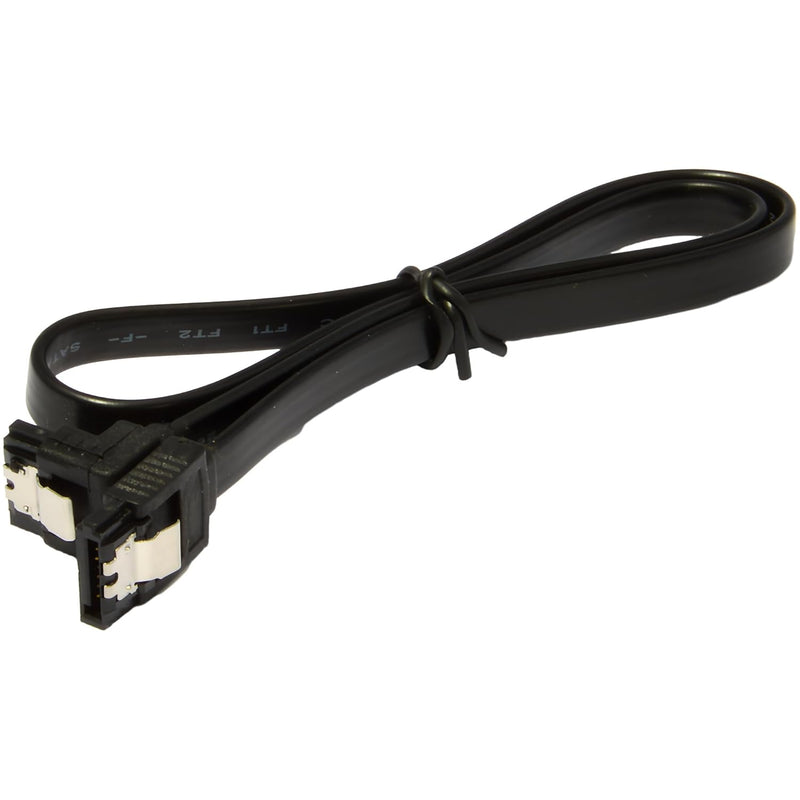 Sata Cable Sata Iii 6Gbps 90 Degree Right Angle With Locking Latch 18 Inches F