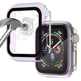 Case Compatible With Apple Watch 40Mm Series 6/5/4/Se With Built-In Tempered Glass Screen Protector, All-Around Ultra-Thin Bumper Full Cover Hard Pc Protective Case For Iwatch