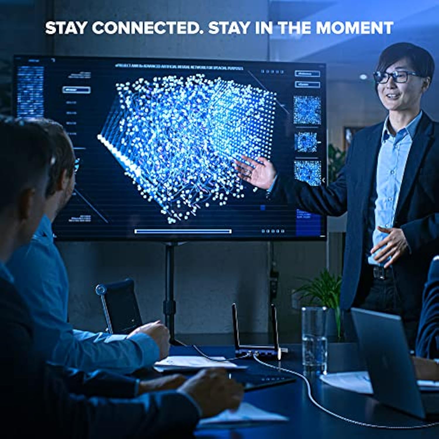 Maximm Ethernet Cable Cat 7, 3 ft, 5 Pack,Easy-Hide Flat Super-Durable Black B