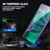 3+3 Pack For Motorola Moto G Power 2025 Screen Protector Tempered Glass With Camera Lens Protector, Protection Film 9H Hardness, Scratch Resistant, Case Friendly