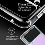 For Samsung Galaxy Z Flip 3 Case, Clear Shockproof Zflip3 Phone Cover, Slim Thin Protective Silicone Cases For Flip3 5G Phone - Transparent