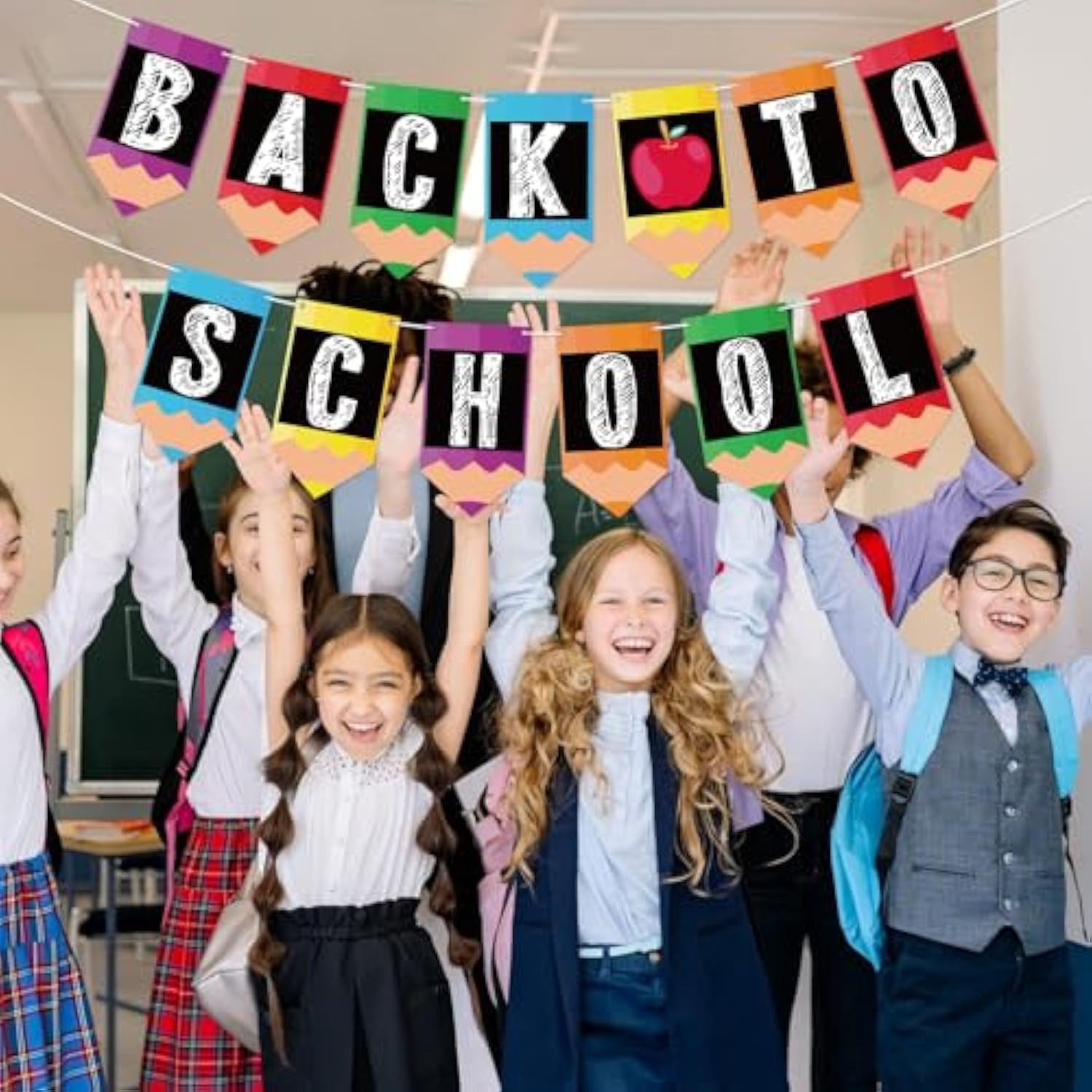 Welcome Back To School Banner Garland For Classroom Bulletin Board Decorations First Day Of School Decorations Hanging Party Banner