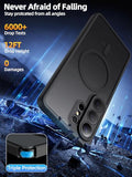 for  Galaxy S26 Ultra Case with Magnetic Wallet, Phone Case with Detachable Magnetic Card Holder Fit 4 Cards, Translucent Matte Shockproof