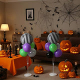 62pcs Halloween Balloon Kit Purple Black Green Foil Balloons for Party Decorations