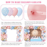 164Pcs Gender Reveal Balloon Boxes Decorations, Pink And Blue Balloon Garland Kit 4Pcs Boxes With Letters (A-Z+Baby) For Baby Shower Birthday He Or She Gender Reveal Party Supplies