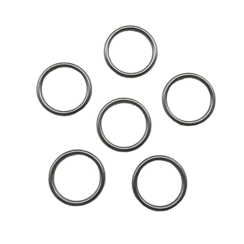 20 Pcs 1 Inch Black Round Brass Rings, Metal Hoop Ring For Dream Catcher Craft