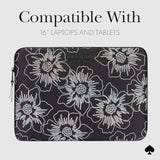 Puffer Laptop Sleeve 16 Inch - Hollyhock Iridescent Black - For 15 To 16 Inch Macbook Pro M3 Max/M3/M2/M2/M1 Max/M1 Pro