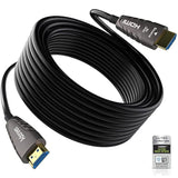 8K Fiber Optic Hdmi 2.1 Cable 35 Feet-10 Meter(Certified) Active Optical Hdmi