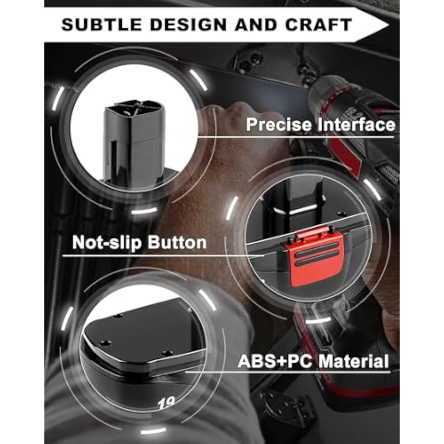 Upgraded 19.2 Volt 3.6Ah Ni-Mh Replacement Battery Compatible With Craftsman C3 Diehard 130279005 130279003 130279017 315.113753 315.115410 315.11485 1323903 1323517 Cordless Power Tools 2 Pack