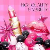 Pink & Black Birthday Decorations - Hot Pink Banner, Fringe Curtains, Foil Balloons For 13Th, 16Th, 21St, 25Th, 30Th, 40Th & 50Th Birthdays