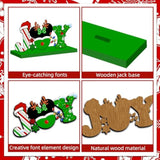 Christmas Decorations Table Centerpiece 4Pcs Gingerbread Christmas Party Decorations Wooden Signs Merry Christmas Table Topper Signs Photo Prop For Xmas Holidays Tiered Tray Decor