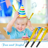 120pcs Gold Metallic Fringed Noise Makers for New Year Party Favors