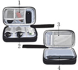 Electronics Accessories Organizer Bag, Portable Tech Gear Phone Accessories Storage Carrying Travel Case Bag For Charger Usb Cables Sd Memory Cards Earphone Flash Hard Drive Black