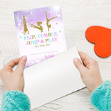 4"X6" Birthday Party Invitation Cards With Envelopes Set Of 20,Gymnastics Birthday Party Supplies For Boys, Girls, Kids Or Teens Happy Birthday Celebration Invitation/Shengri-A028