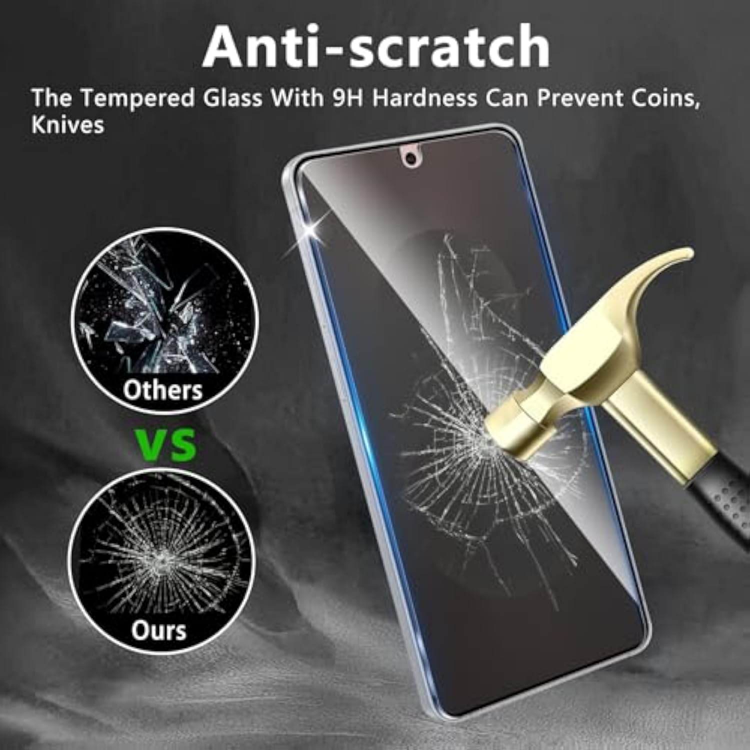 3+3 Pack Privacy Screen Protector Designed For Samsung Galaxy S25 Edge With 3 Pack Camera Lens Protector,Full Coverage Anti-Spy Tempered Glass Film,9H Hardness,Bubble Free,Easy To Install