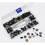180 Pieces Canvas Snap Kit, Stainless Steel Screws Snaps Marine Grade