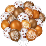 60-Pc Brown Cowgirl Bandana Balloon Set for Western Party Décor