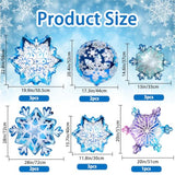 14Pcs Snowflake Balloons Snowflake Frozen Balloons For Christmas Winter Wonderland Party Decorations,Snowflake Aluminum Foil Mylar Balloons For New Year Birthday Theme Party Supplies.