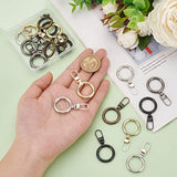 20Pcs 5 Colors Zipper Pull Replacement, Round Ring Shape Geometric Cir
