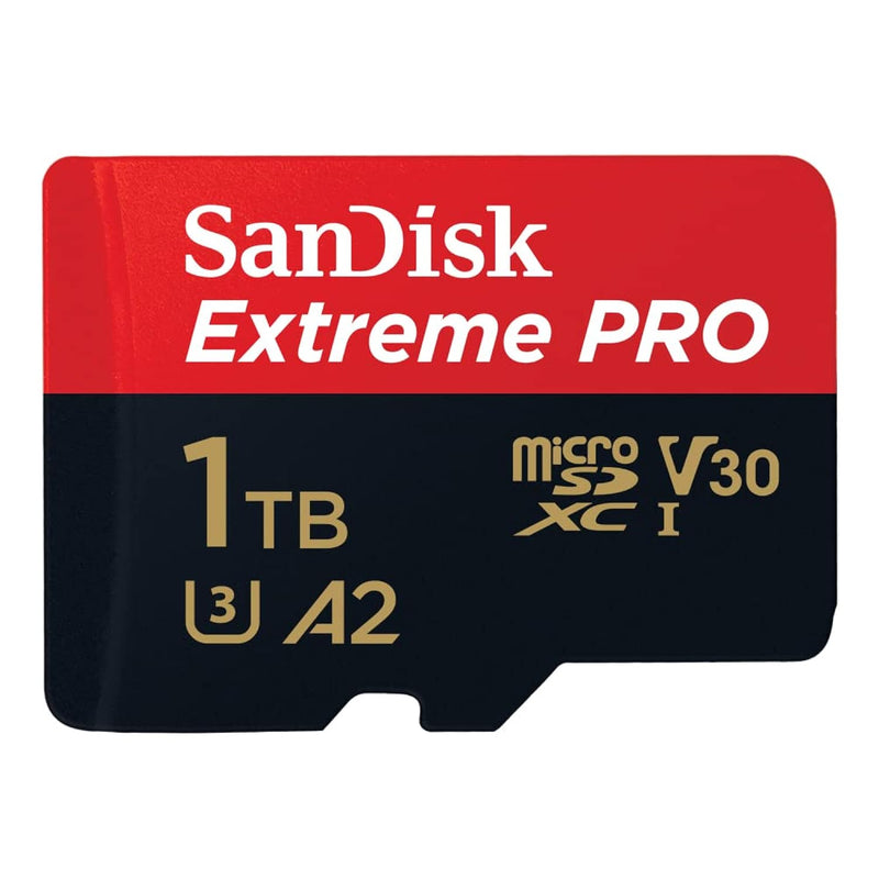 1TB Extreme PRO microSDXC, 200MB/s, U3, V30, A2, C10, Adapter, RescuePRO