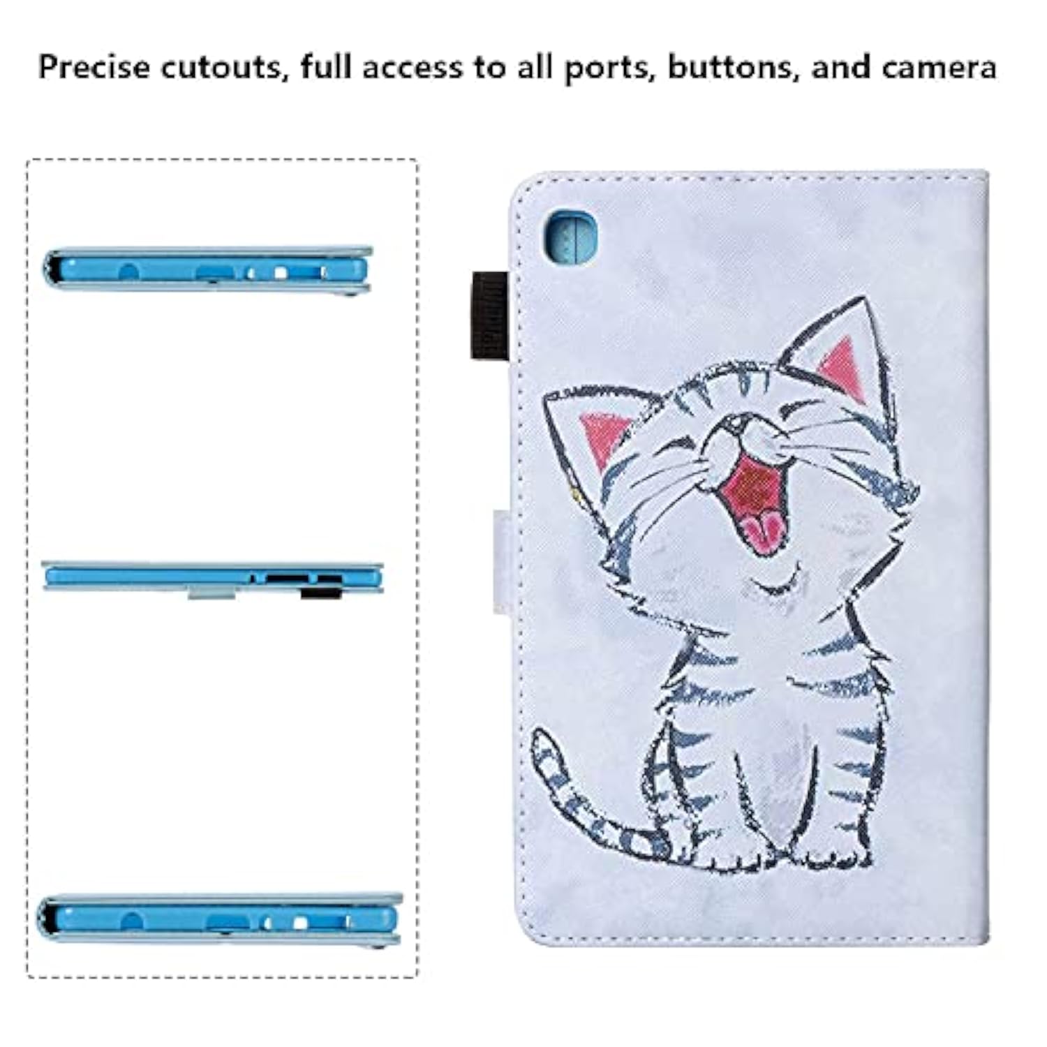 Folio Case For Samsung Galaxy Tab A7 Lite 8.7" 2021 Model (Sm-T225/T220) With