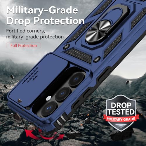 for  Galaxy S26 Case,Galaxy S26 Case,with Screen Protectors and Camera Cover,[Military Grade] 16ft.Drop Tested Cover with Magnetic Kickstand