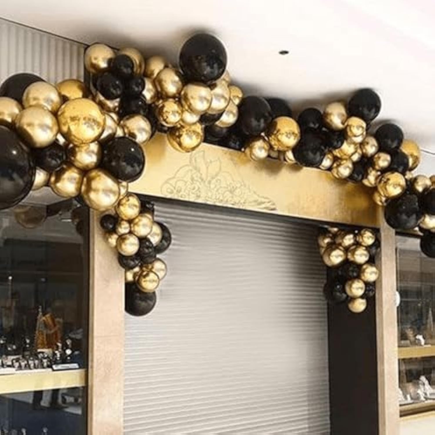 Red Gold Balloons Arch Garland Kit, 113Pcs 18/12/10/5 Inch Different S