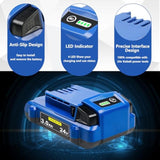 24V 3.0Ah Replacement For Kobalt 24V Battery Max Kb524-03 Kb424-03 Kb224-03 Kb124-03 Lithium Ion Cordless Tools High Capacity Battery 2 Packs