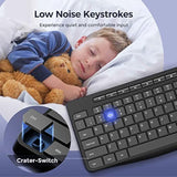 Wired Keyboard,Quiet Keyboard,Multimedia Usb Computer Keyboard,Silent Keyboardwith Low Profile Chiclet Keys,Large Number Pad,Spill-Resistant,Anti-Wear Letters,Full Size Keyboardfor Laptop,Desktop