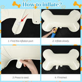 Dog Balloons, Red Yellow Blue Paw Print Balloons With 18 Inch Bone Foil Balloon, Dog Paw Latex Animal Balloon For Boy Kids Birthday Cartoon Theme Puppy Party Decorations Backdrop Supplies